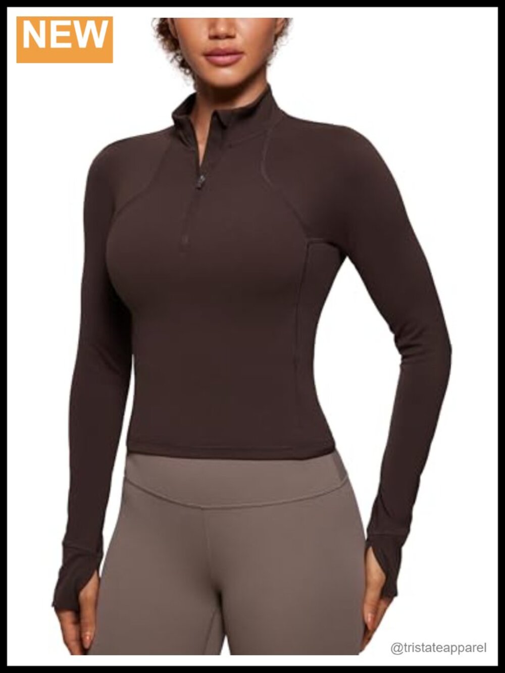 CRZ YOGA Butterluxe Half Zip Crop Top Pullover